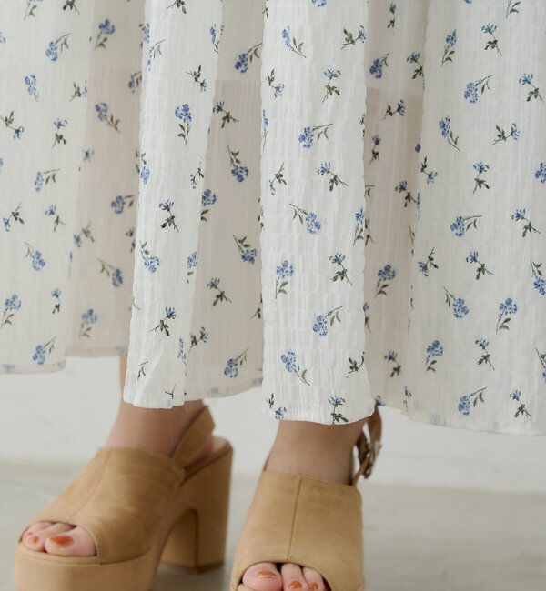  「2wayスリーブフラワーロングワンピース」|ワンピース|