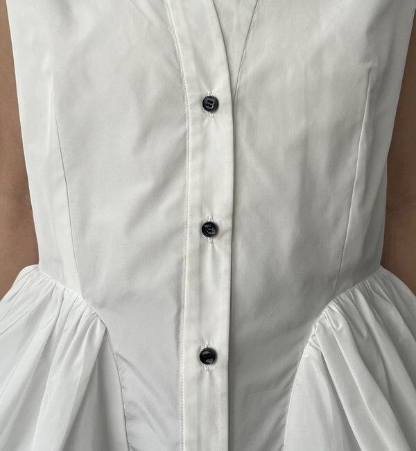  「〈VERSEAU/ヴェルソー〉バルーンペプラムシャツ」|シャツ・ブラウス|