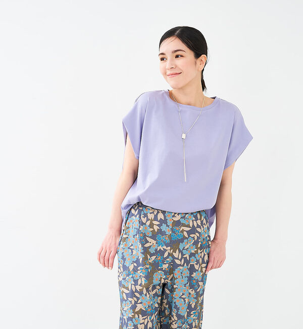 collex「【接触冷感・UVカット】コンパクトクールフレンチスリーブチュニック」|Tシャツ・カットソー|