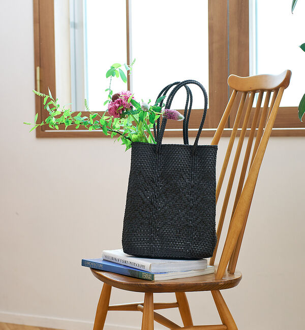 collex「【MOON BIRD/ムーンバード】【別注】サイドラインメルカドバック」|トートバッグ|ブラック