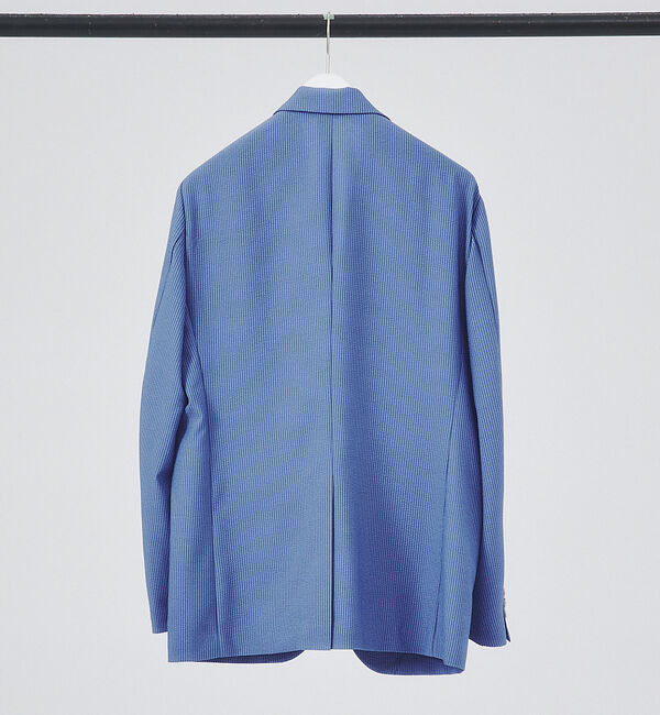 ABAHOUSE「【セットアップ対応/FLEX JACKET】クイックドライ シアサッカー ストラ」|テーラードジャケット|