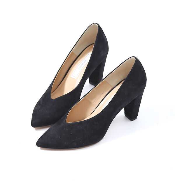 Rouge vif「Vカットパンプス」|パンプス|ブラック