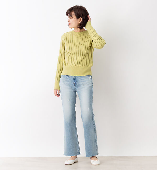 Rouge vif「ミドルゲージアイレットニット」|ニット・セーター|