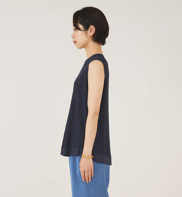 qualite「《セットアップ対応》レーヨンストレッチリブニット」|ニット・セーター|