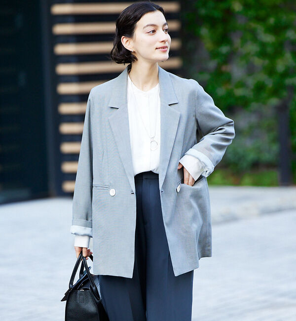 qualite「シャークスキンダブルジャケット」|その他|