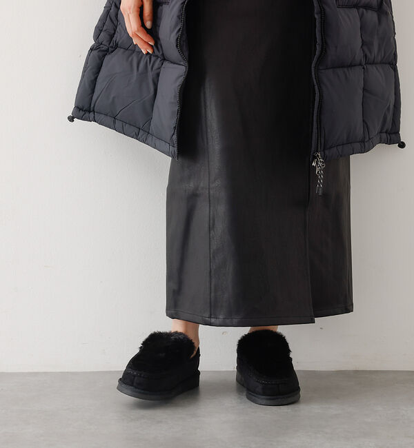 abahouse mavie「MEI FUR MOCCASIN SHOES」|モカシン|