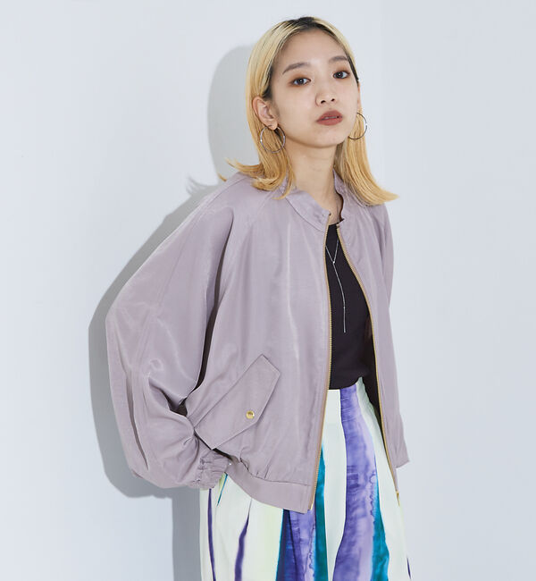 NOMINE「スタンド ドルマン ブルゾン」|ブルゾン・スタジャン|グレージュ