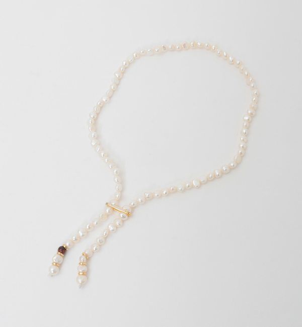 Liesse「《別注》【EO/イオ】PEARL/RED TIGER EYE NECKLACE（ショート）」|ネックレス|