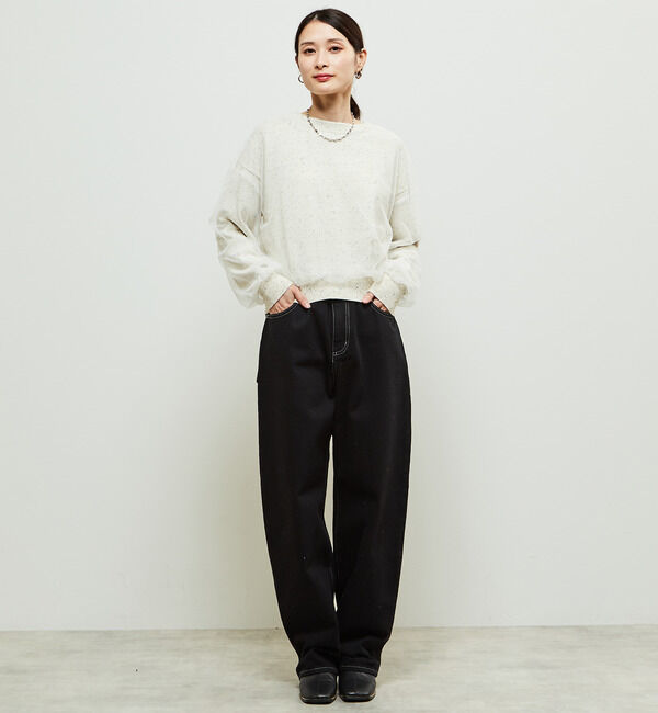 Soffitto「チュールドッキング3WAYカーディガン」|カーディガン|