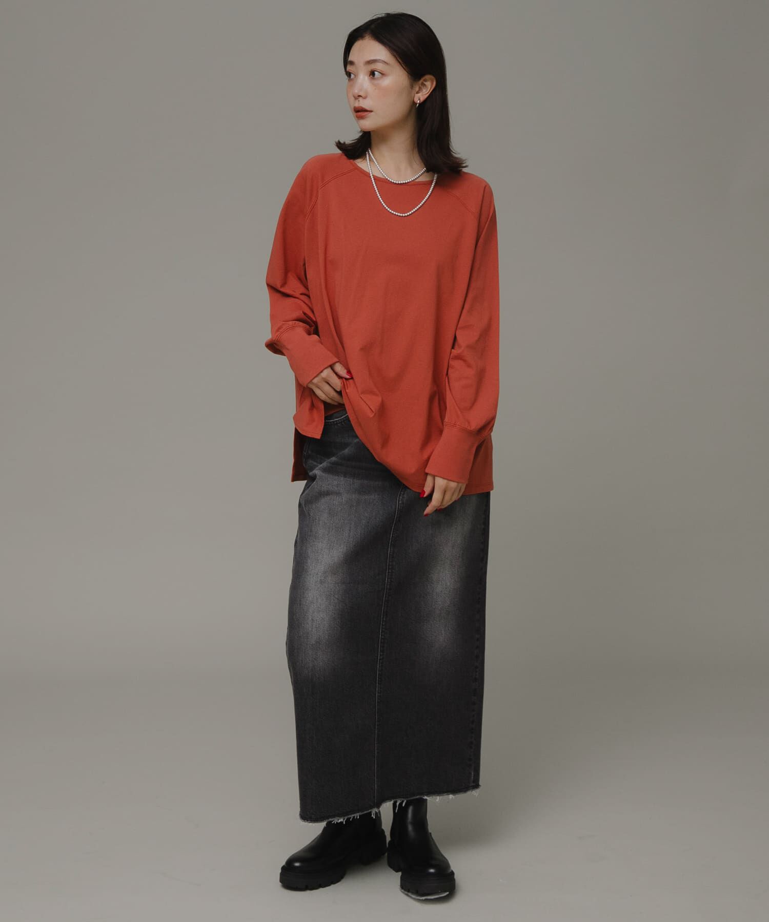 Sonny Label 「チュニックロングTシャツ」|Tシャツ・カットソー|