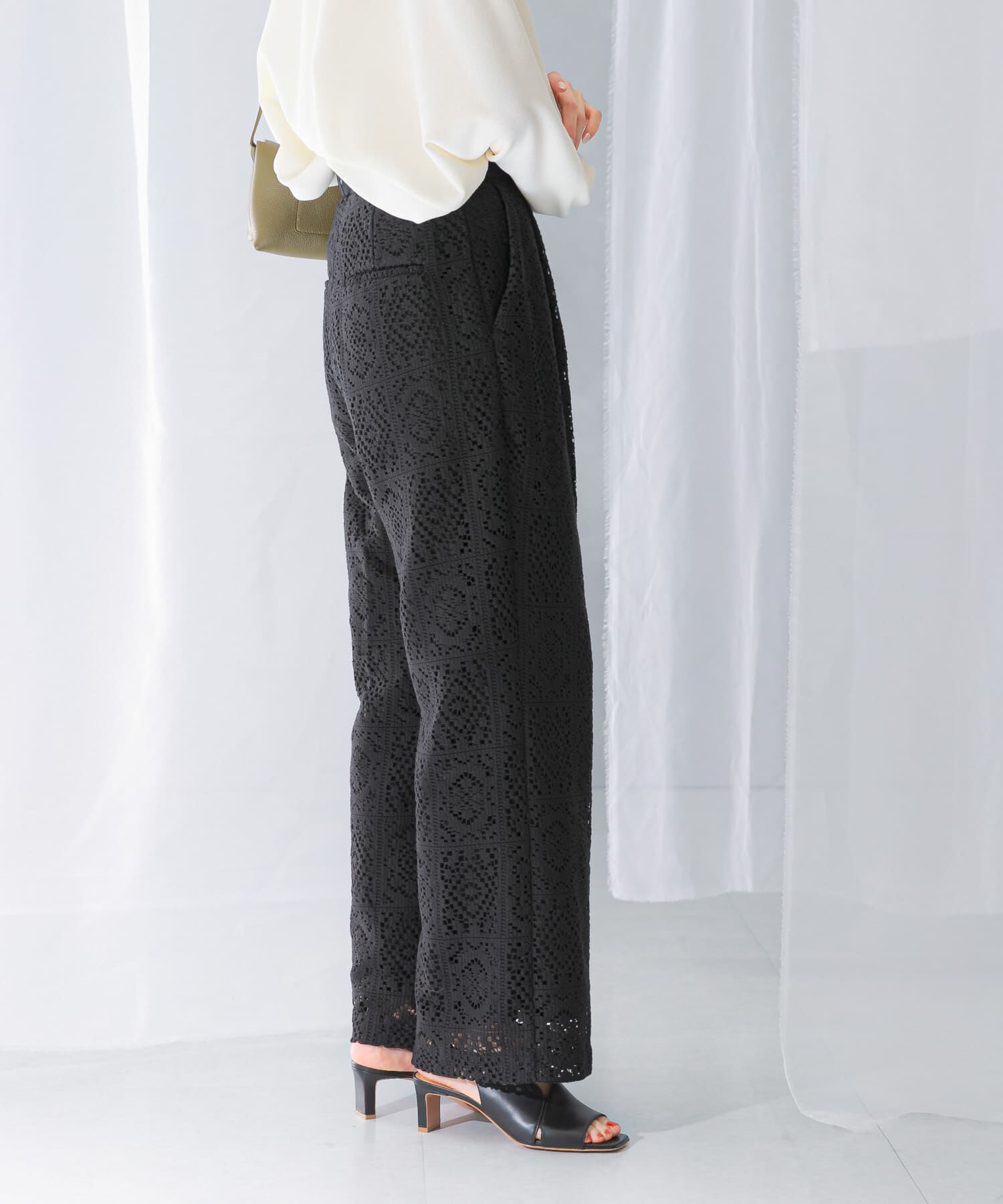 URBAN RESEARCH ROSSO「レースワイドパンツ」|その他|