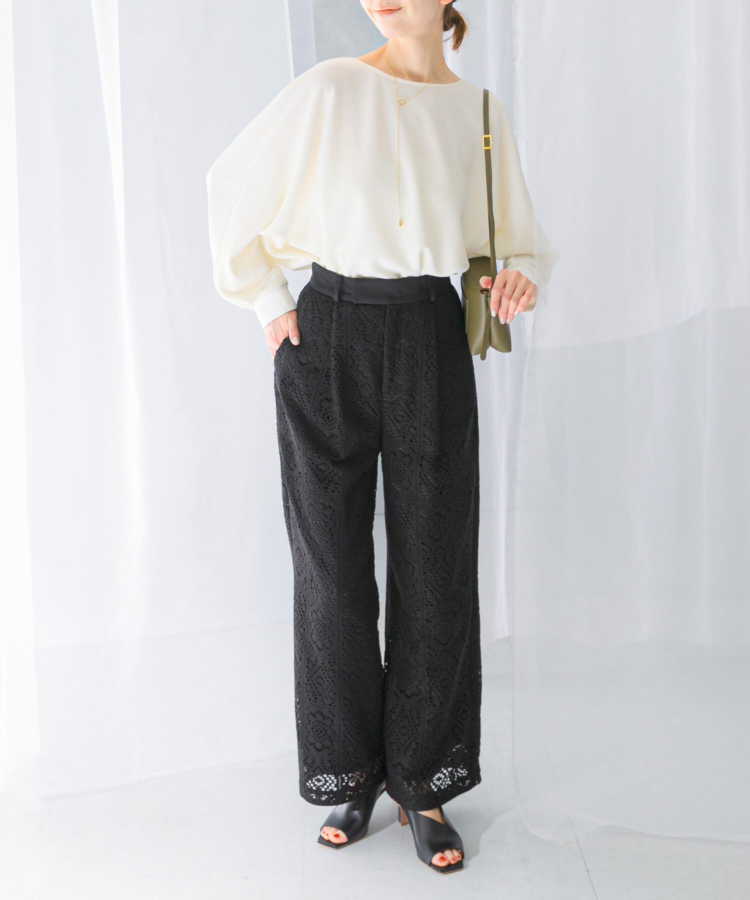 URBAN RESEARCH ROSSO「レースワイドパンツ」|その他|