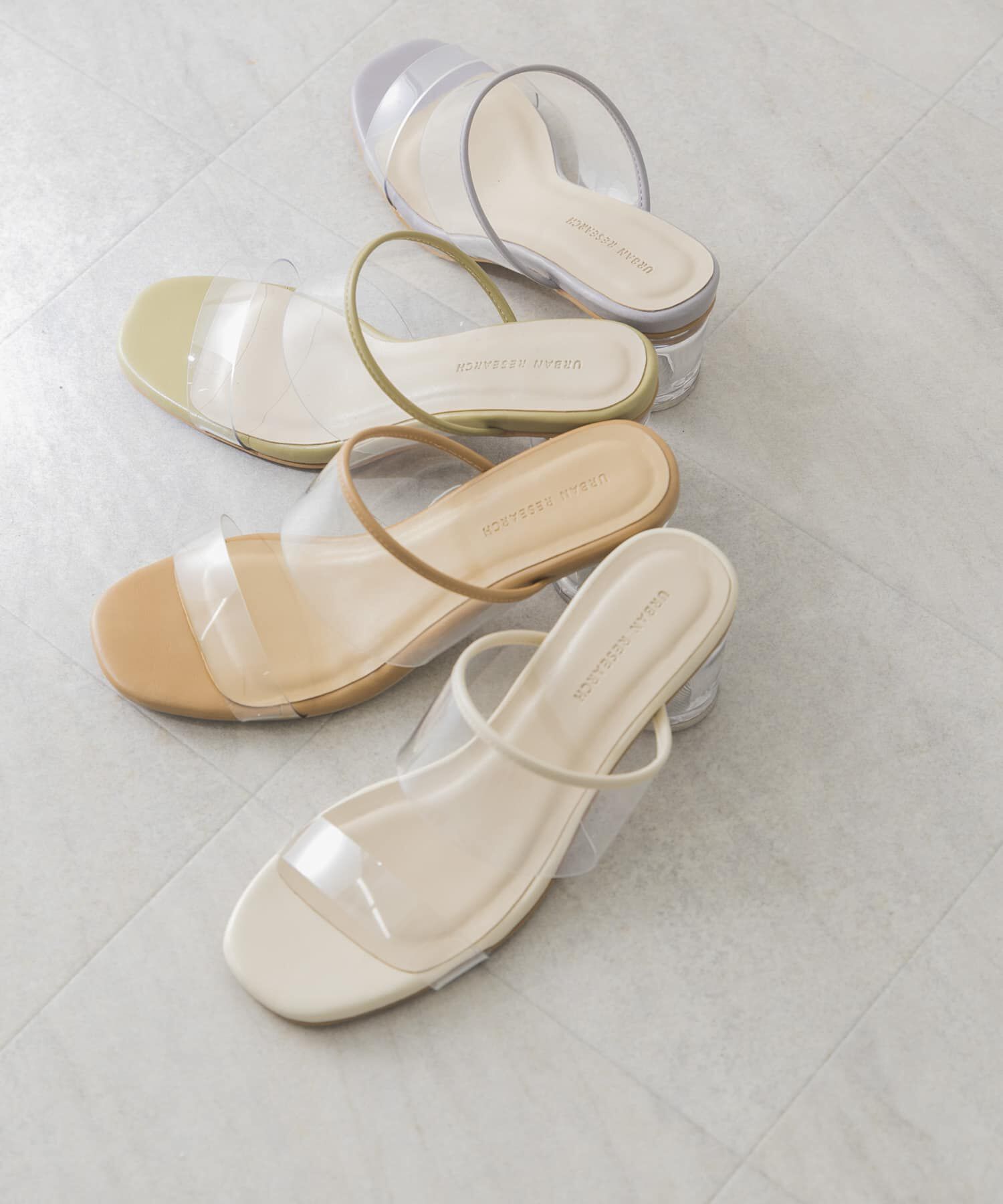 URBAN RESEARCH「クリアヒールサンダル」|サンダル|