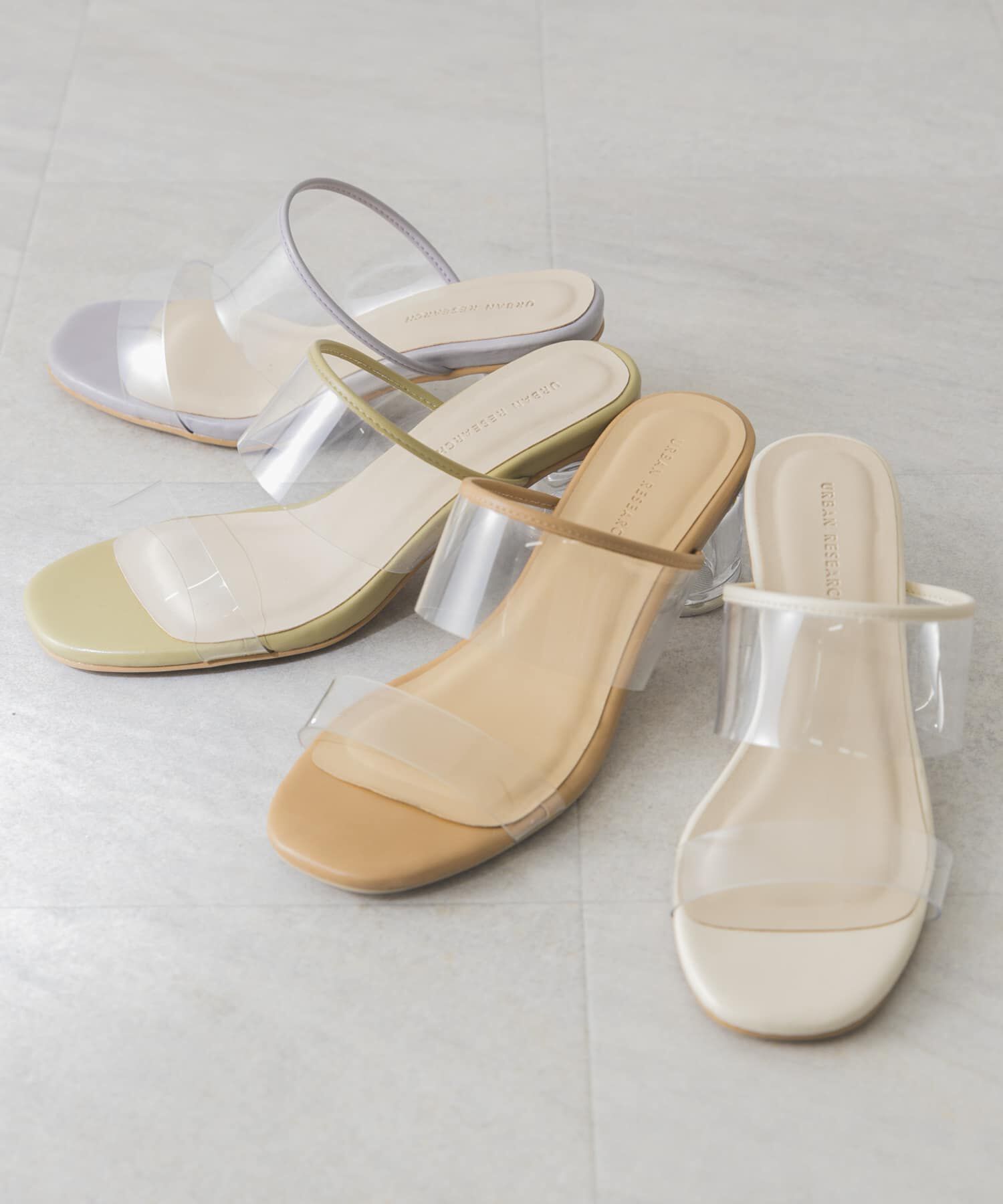 URBAN RESEARCH「クリアヒールサンダル」|サンダル|