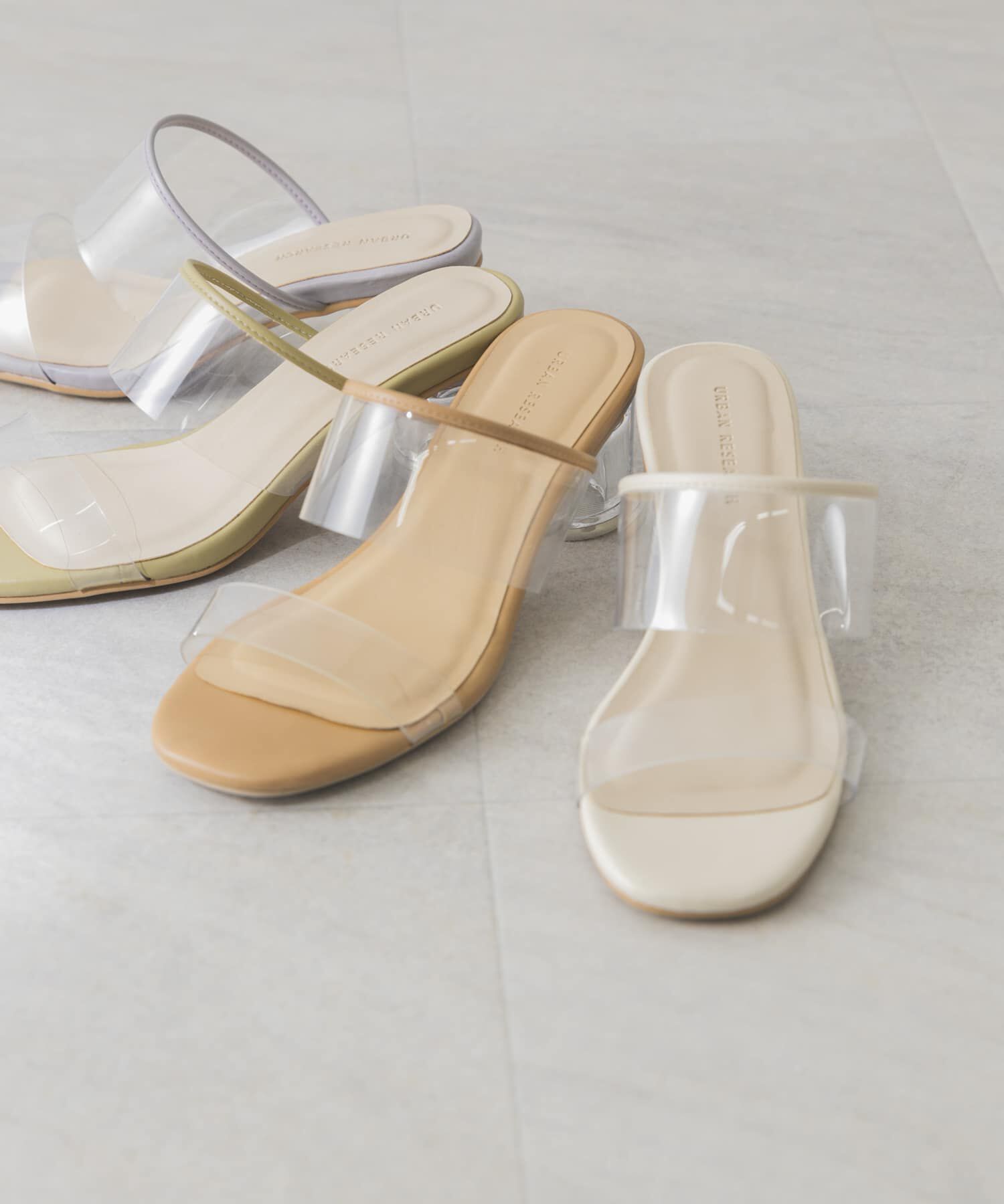 URBAN RESEARCH「クリアヒールサンダル」|サンダル|