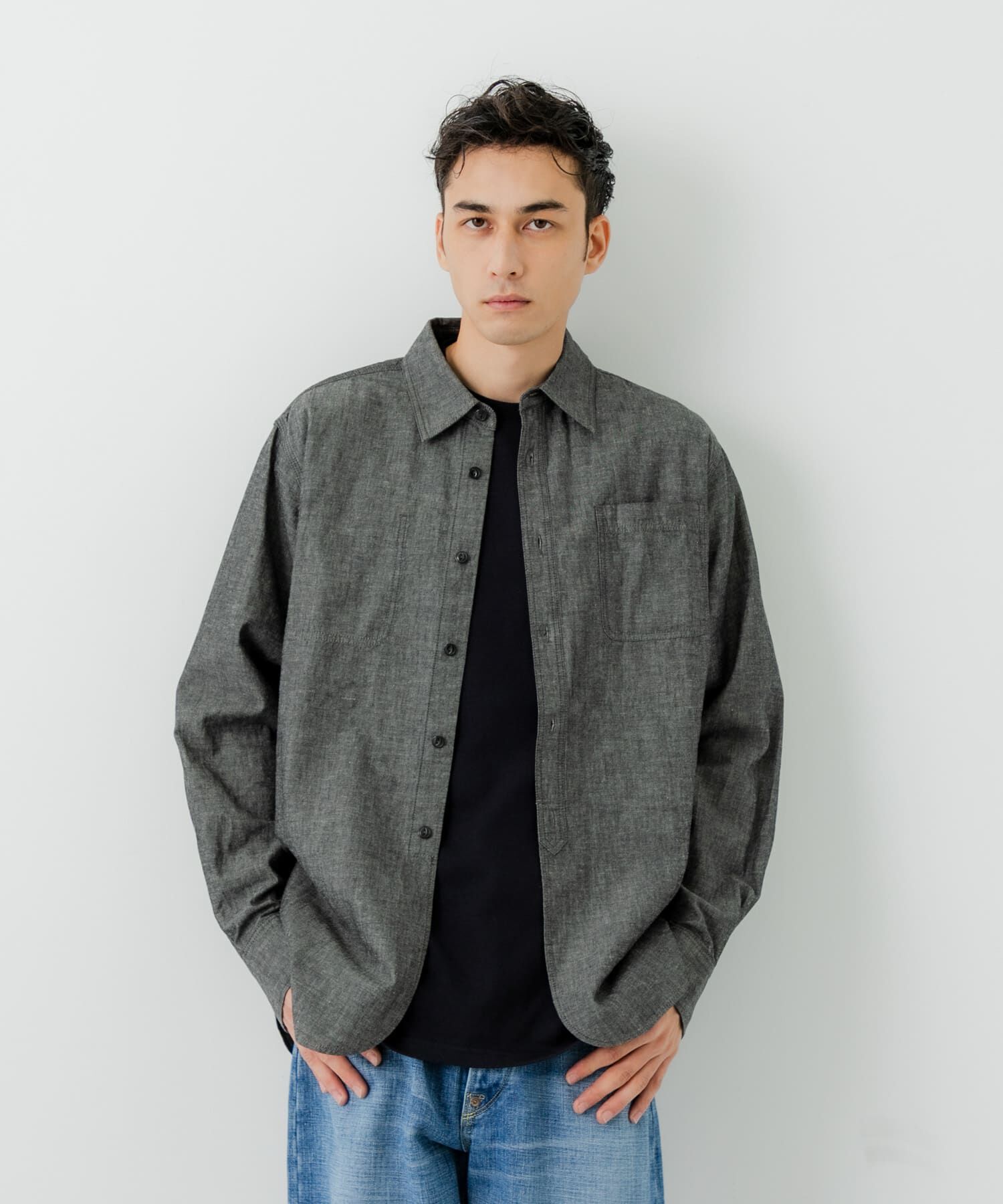 URBAN RESEARCH「『別注』LE VETEMENT ATLANTIQUE&times;UR　シャンブレーシャツ」|シャツ・ブラウス|