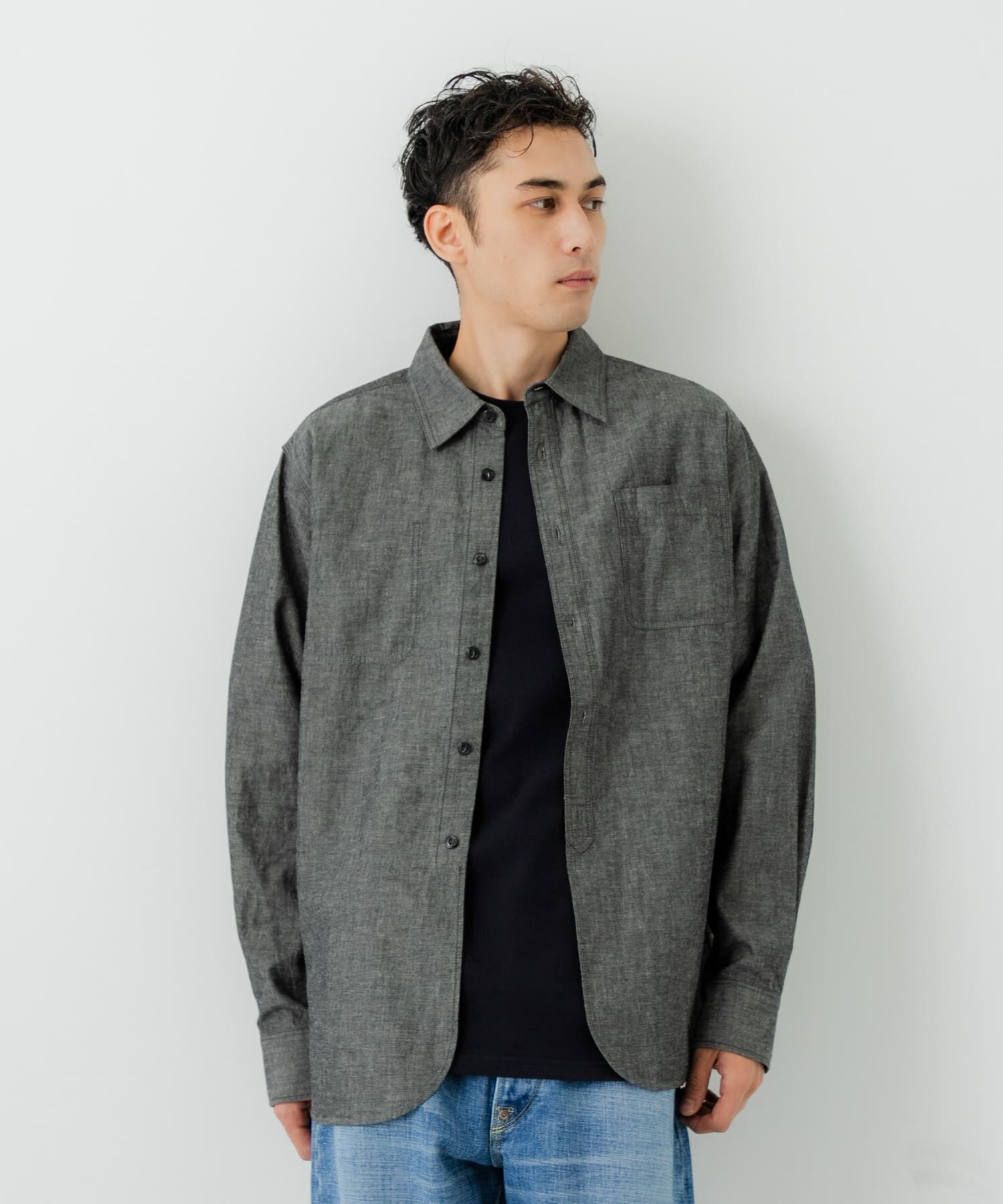 URBAN RESEARCH「『別注』LE VETEMENT ATLANTIQUE&times;UR　シャンブレーシャツ」|シャツ・ブラウス|