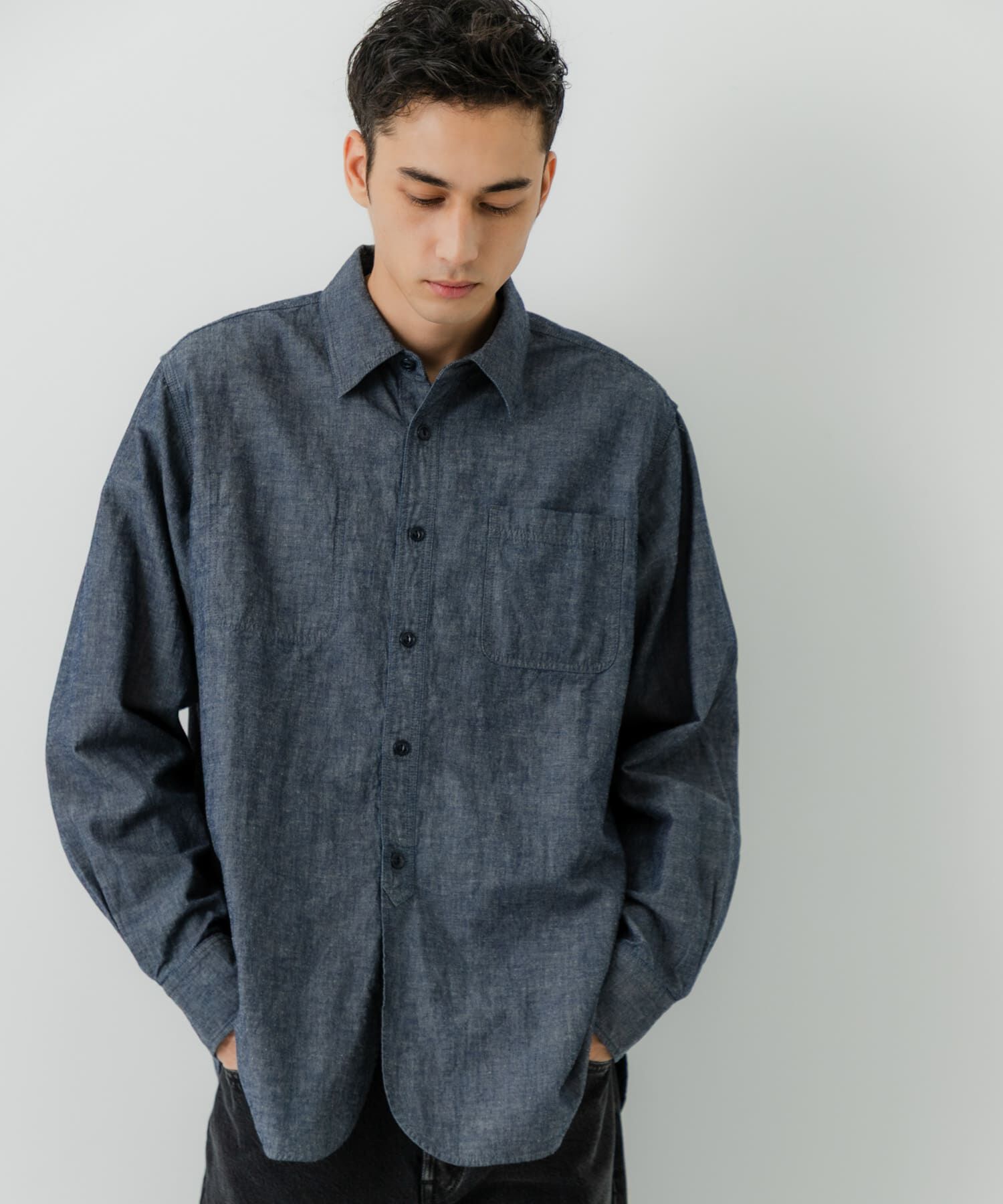 URBAN RESEARCH「『別注』LE VETEMENT ATLANTIQUE&times;UR　シャンブレーシャツ」|シャツ・ブラウス|