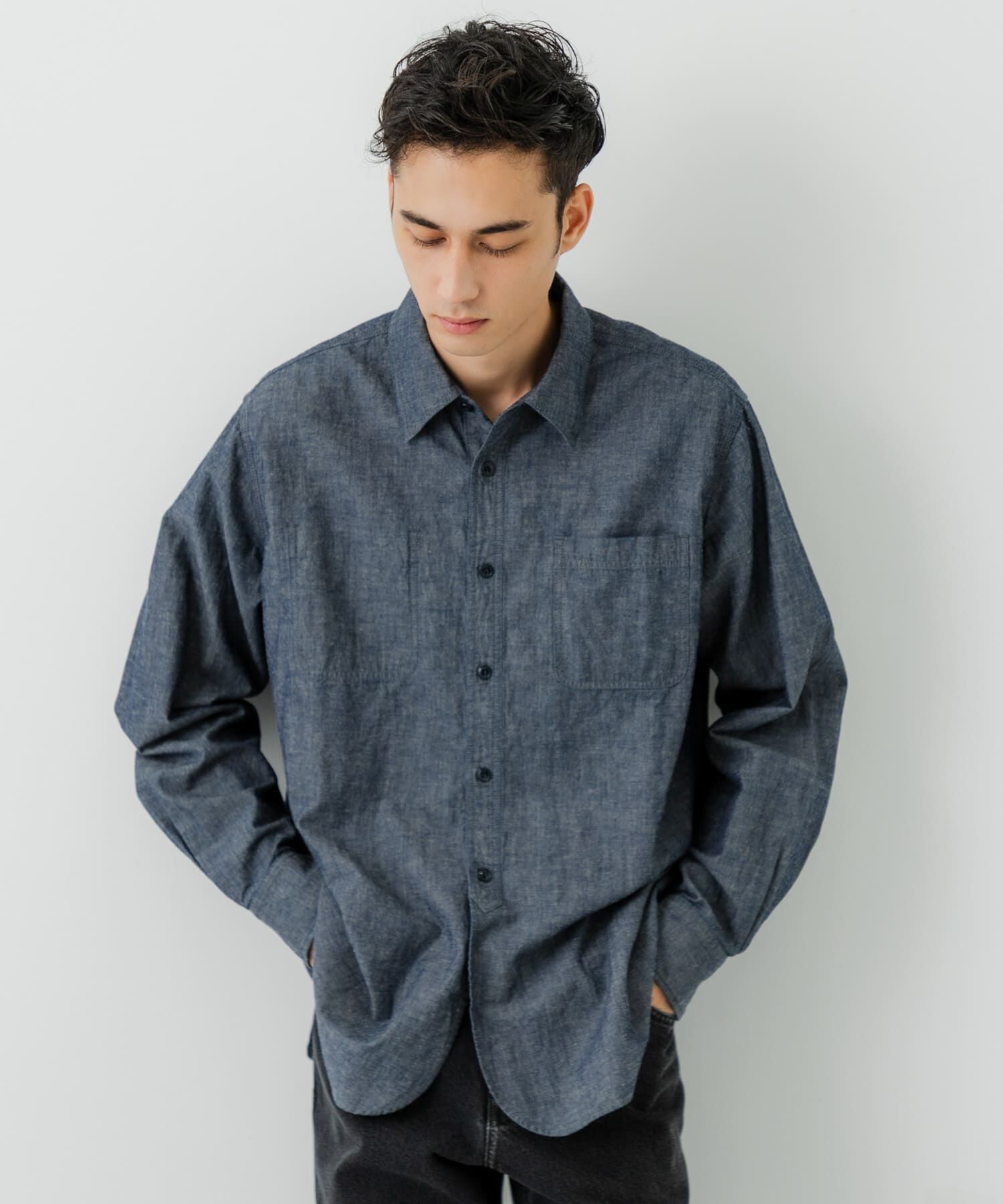 URBAN RESEARCH「『別注』LE VETEMENT ATLANTIQUE&times;UR　シャンブレーシャツ」|シャツ・ブラウス|