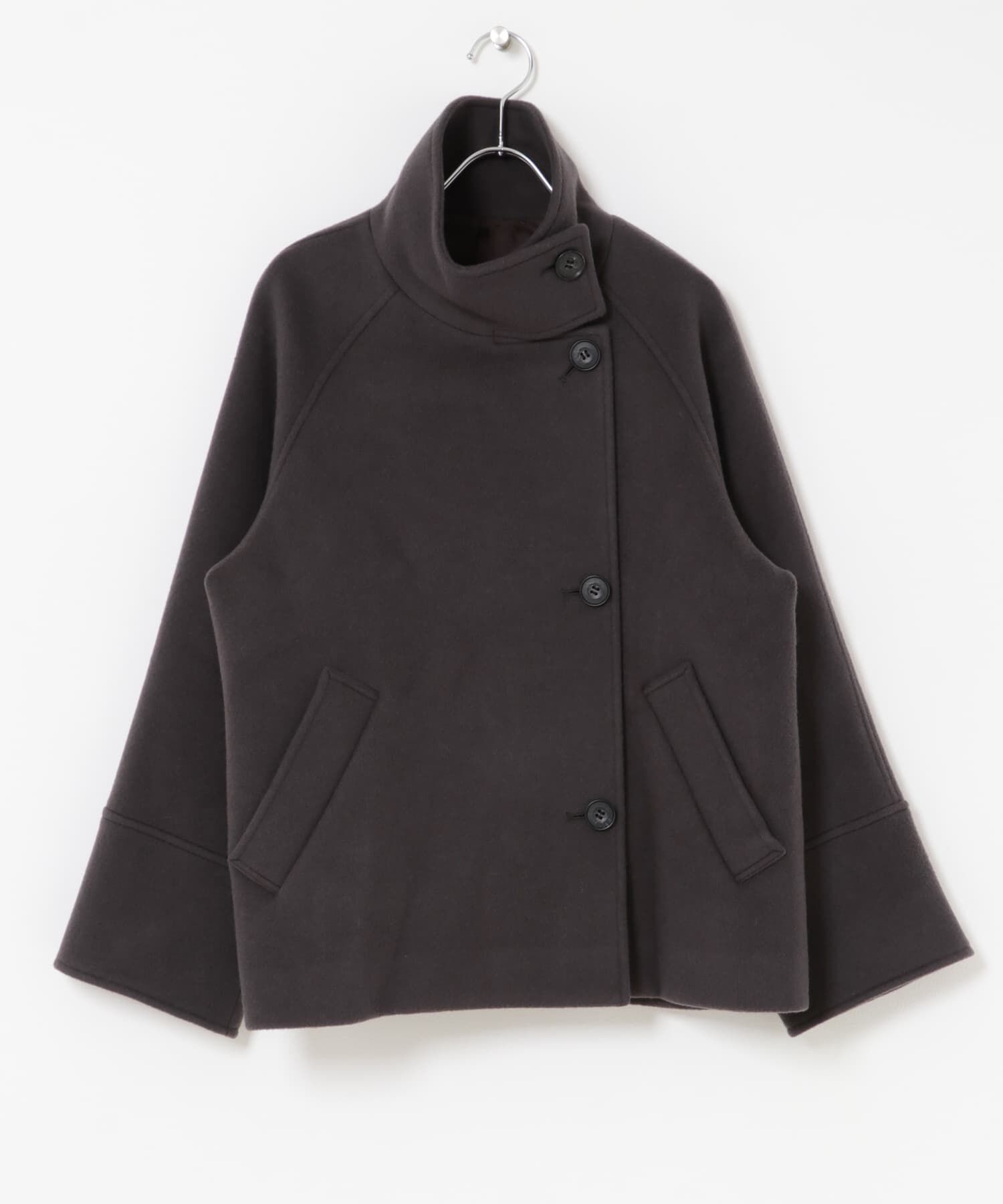 URBAN RESEARCH ROSSO「スーパー140シャルム2WAYカラーコート」|ノーカラーコート|