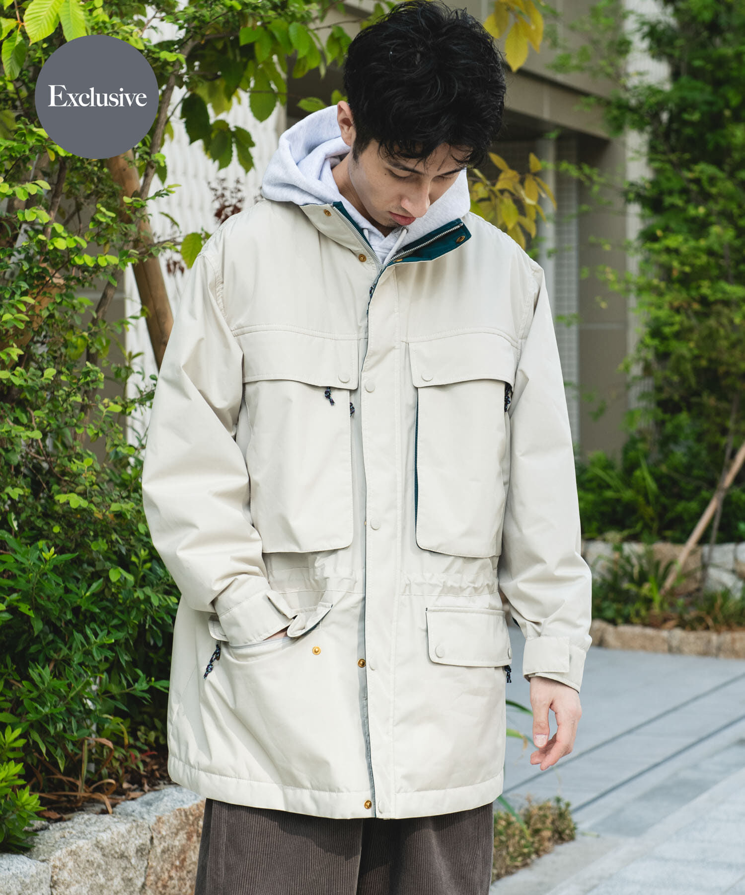 URBAN RESEARCH DOORS「『別注』L.L.Bean JAPAN EDITION&times;DOORS　Northcol Parka」|ダウン|アイボリー