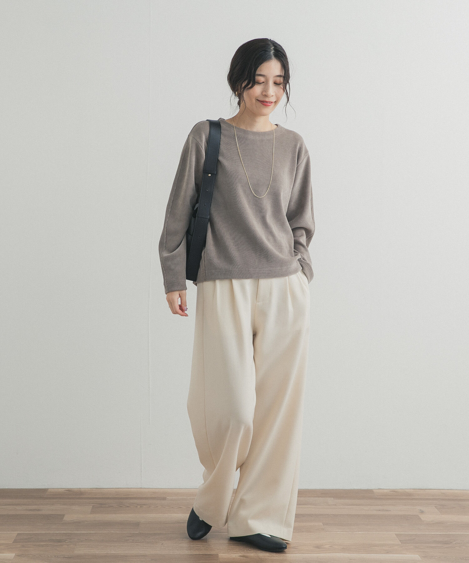 URBAN RESEARCH DOORS「Wフェイスモールコクーンプルオーバー」|Tシャツ・カットソー|