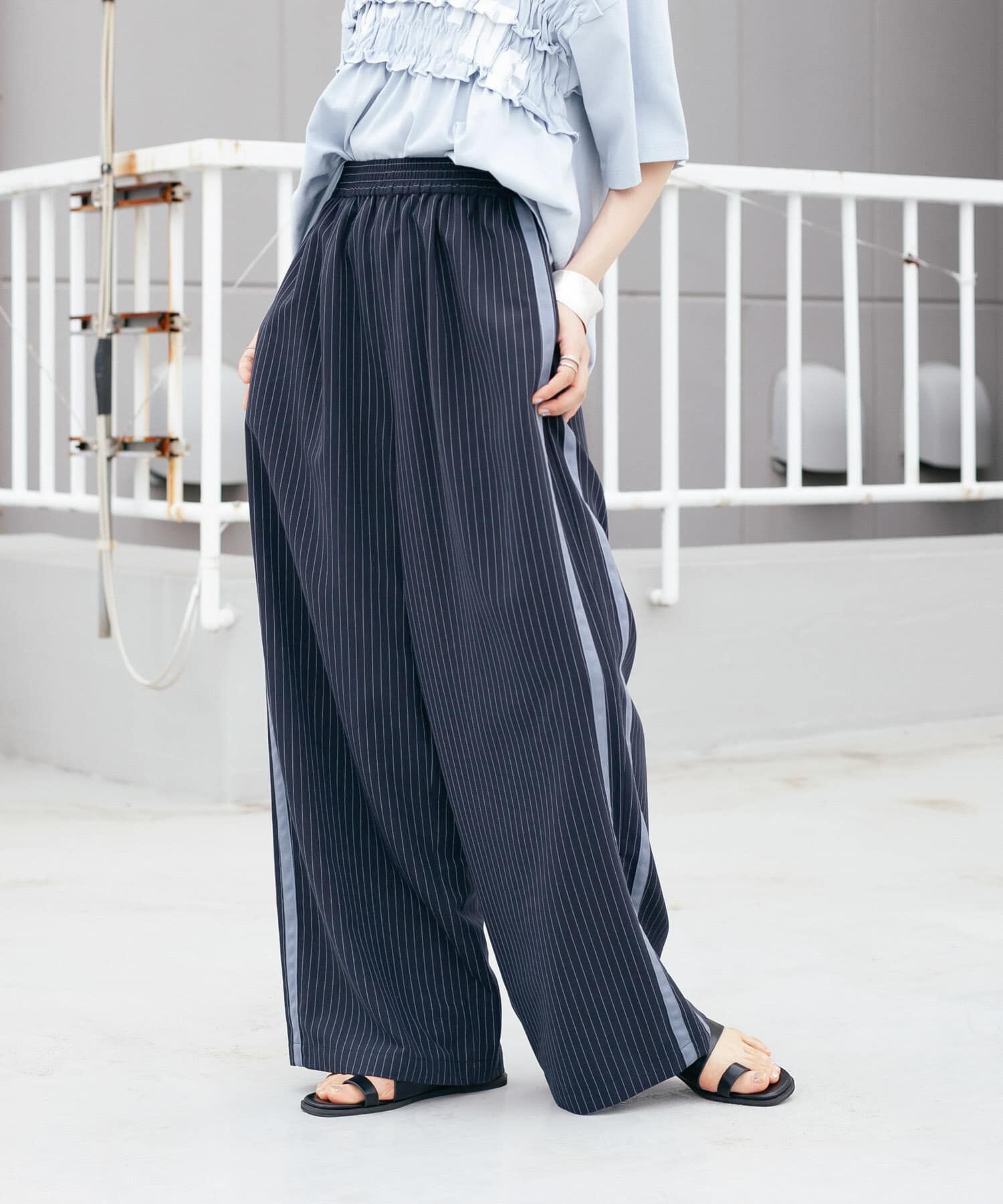  「ストライプラインイージーパンツ」|その他|