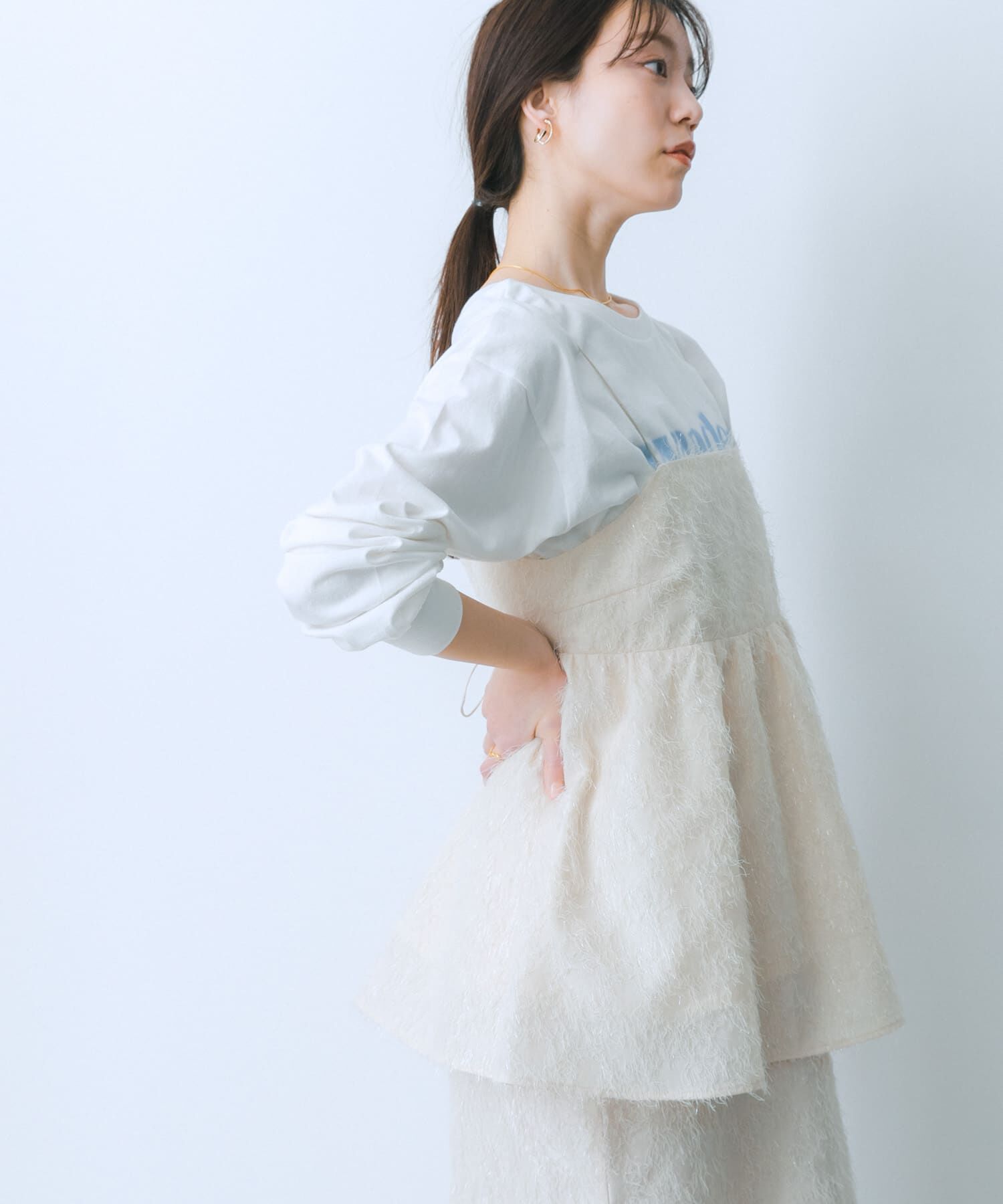 SENSE OF PLACE by URBAN RESEARCH「ジャガードフリンジキャミソールトップ」|キャミソール|