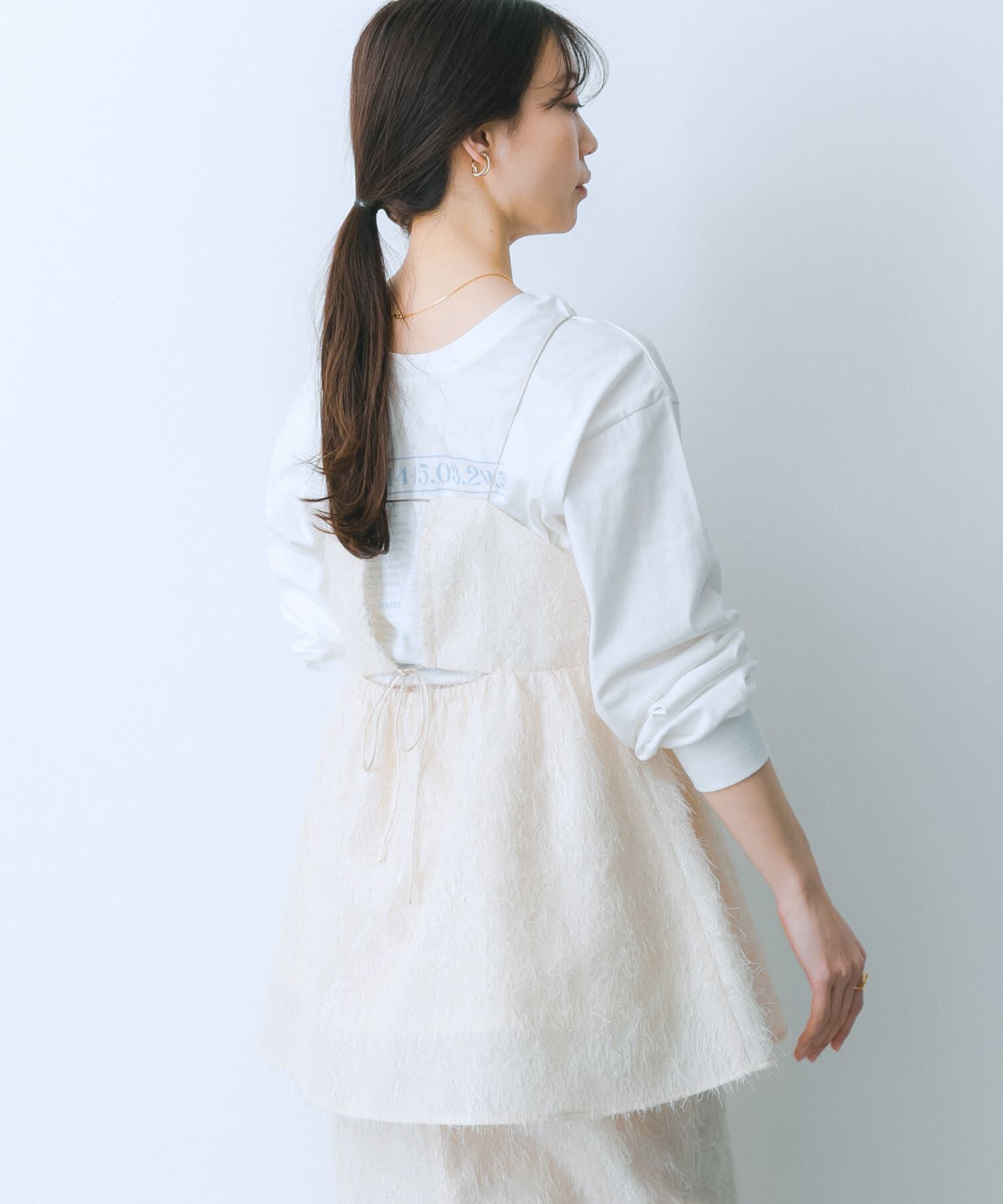 SENSE OF PLACE by URBAN RESEARCH「ジャガードフリンジキャミソールトップ」|キャミソール|