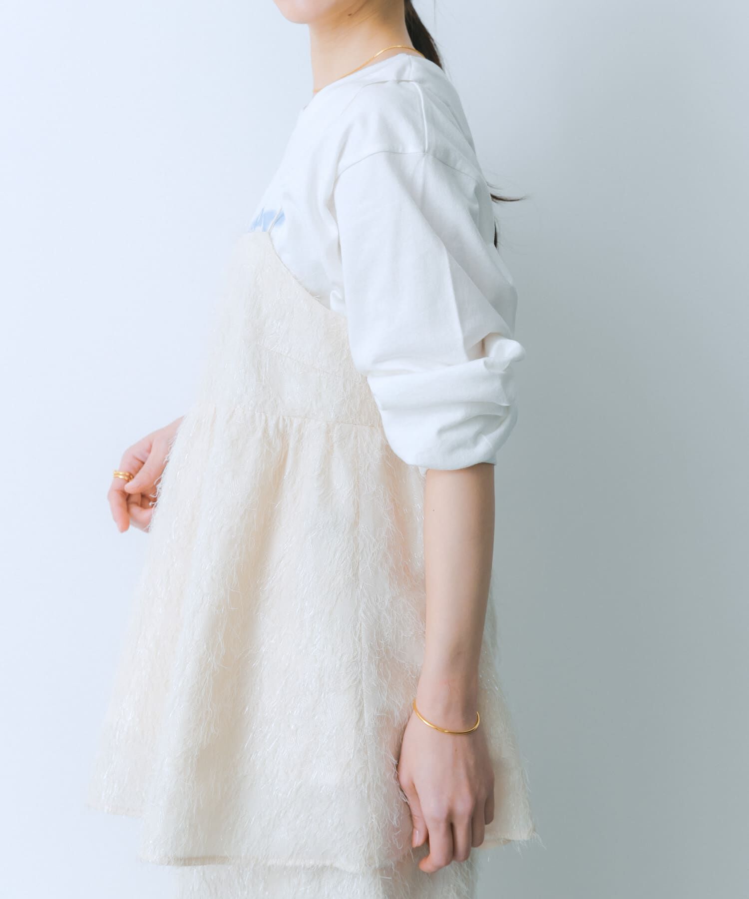 SENSE OF PLACE by URBAN RESEARCH「ジャガードフリンジキャミソールトップ」|キャミソール|