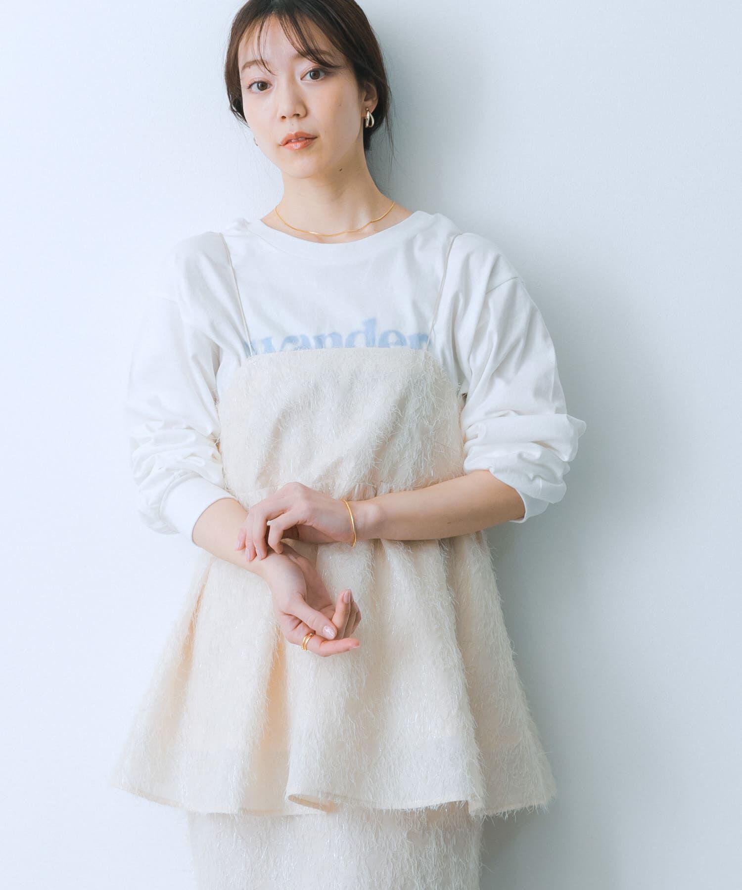 SENSE OF PLACE by URBAN RESEARCH「ジャガードフリンジキャミソールトップ」|キャミソール|