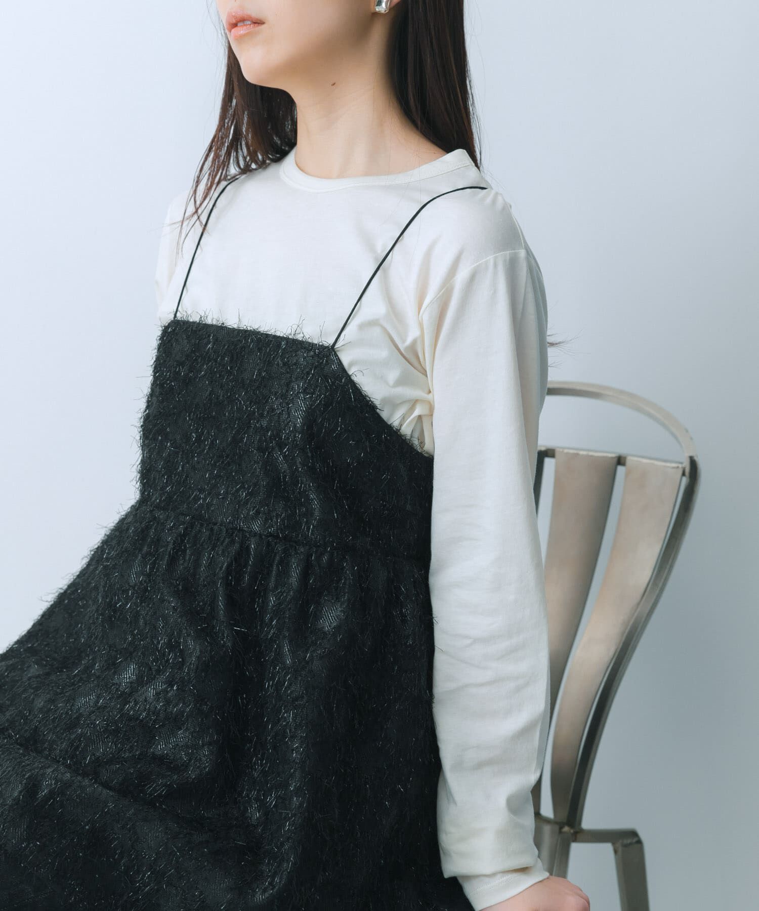 SENSE OF PLACE by URBAN RESEARCH「ジャガードフリンジキャミソールトップ」|キャミソール|