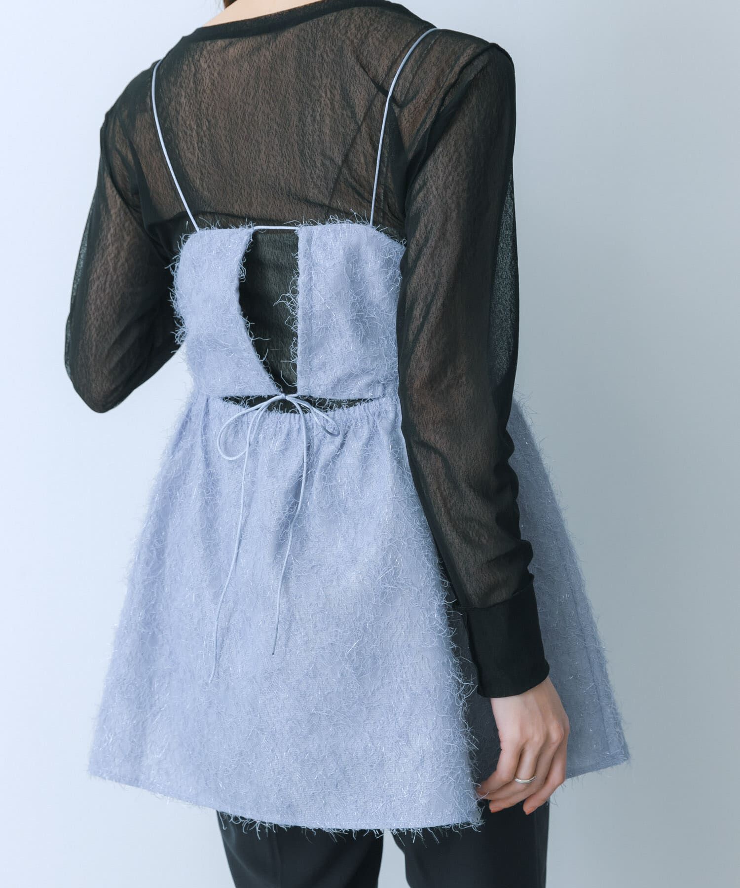 SENSE OF PLACE by URBAN RESEARCH「ジャガードフリンジキャミソールトップ」|キャミソール|