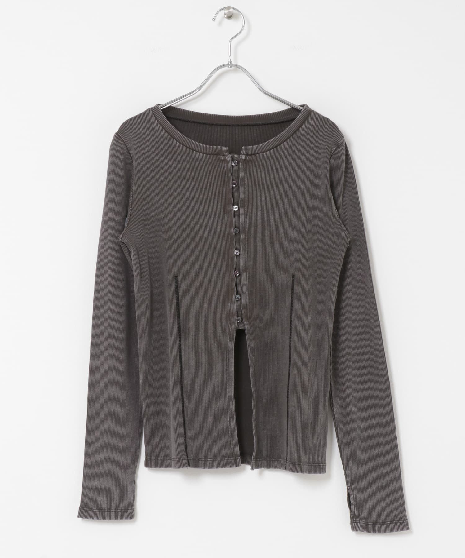 SENSE OF PLACE by URBAN RESEARCH「フロントボタンリブトップ」|Tシャツ・カットソー|