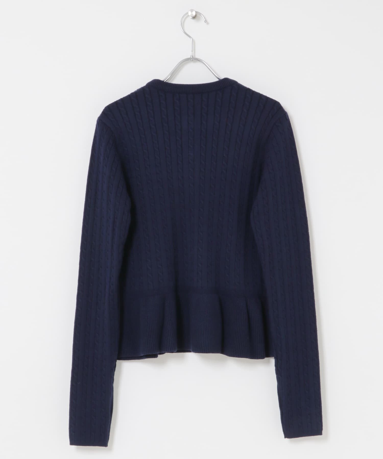 SENSE OF PLACE by URBAN RESEARCH「ミニケーブルペプラムセーター」|ニット・セーター|