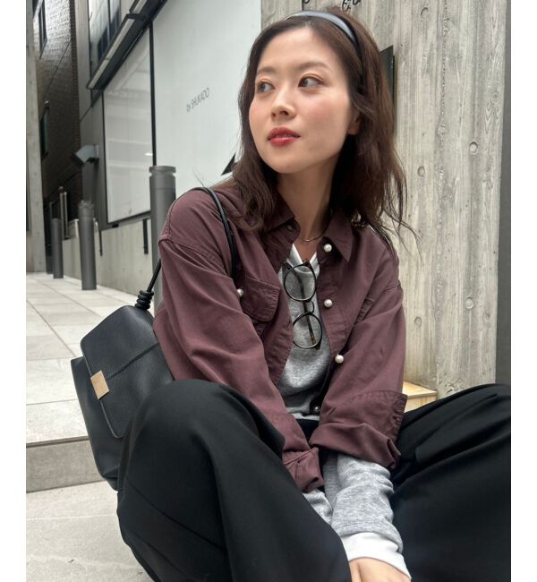 le.coeur blanc「パールボタンシャツ」|シャツ・ブラウス|