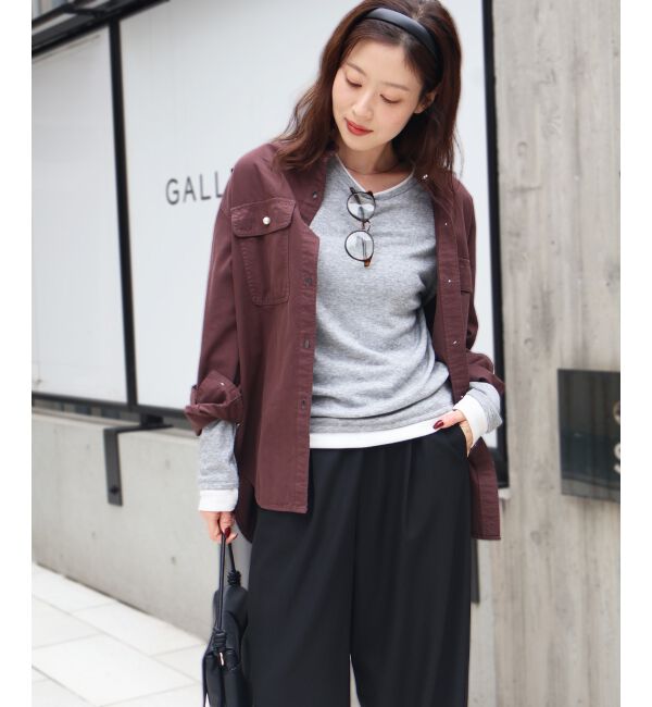 le.coeur blanc「パールボタンシャツ」|シャツ・ブラウス|