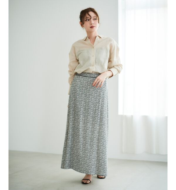 le.coeur blanc「ミニフラワープリントギャザースカート」|スカート|