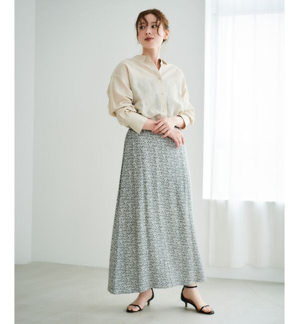 le.coeur blanc「ミニフラワープリントギャザースカート」|スカート|