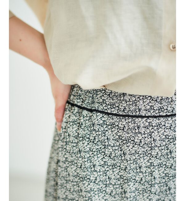 le.coeur blanc「ミニフラワープリントギャザースカート」|スカート|