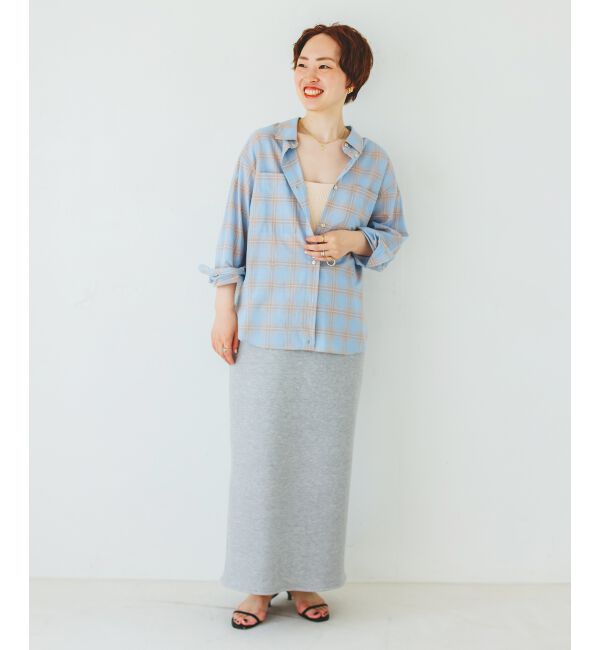  「《手洗い可能》シアーチェック2wayシャツ」|シャツ・ブラウス|