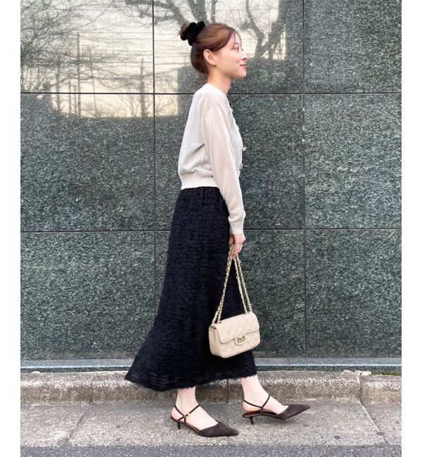  「《手洗い可能》TORRAZZO DONNAビジュー釦カーデ」|カーディガン|