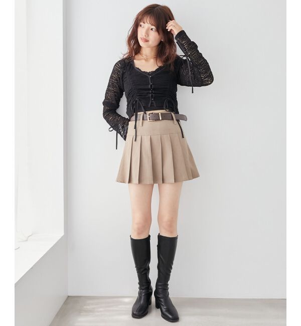 MAJESTICLEGON「レースドロストトップス」|Tシャツ・カットソー|