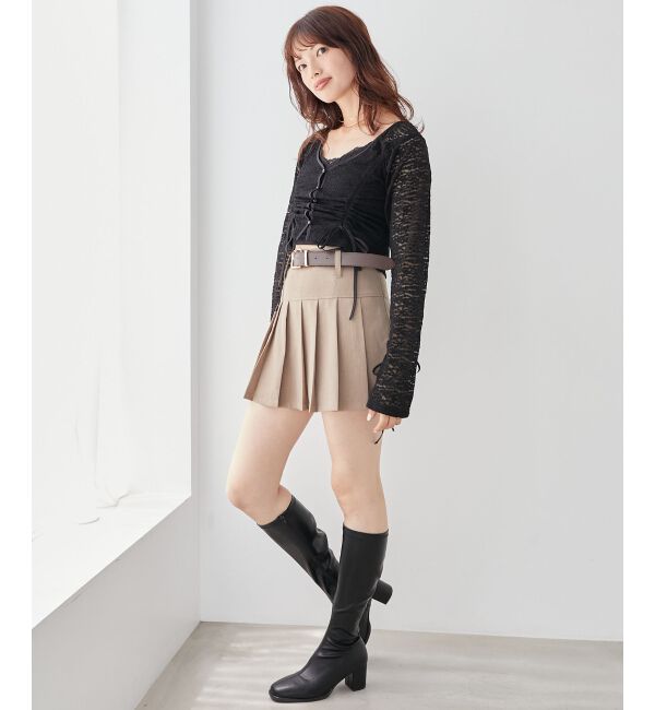 MAJESTICLEGON「レースドロストトップス」|Tシャツ・カットソー|