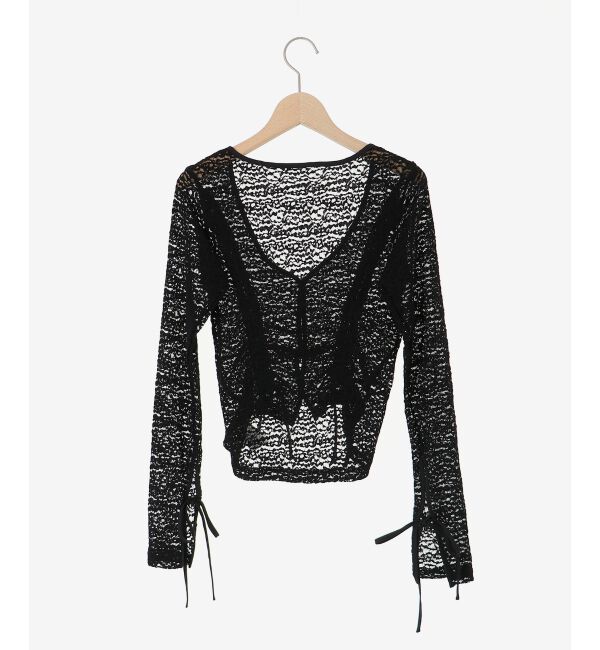 MAJESTICLEGON「レースドロストトップス」|Tシャツ・カットソー|