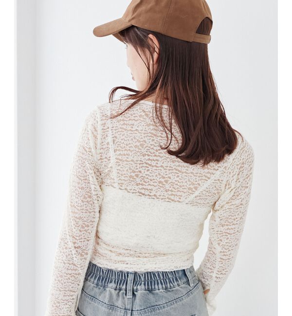 MAJESTICLEGON「レースドロストトップス」|Tシャツ・カットソー|