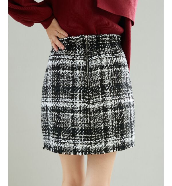 MAJESTICLEGON「裾フリンジミニスカート」|スカート|