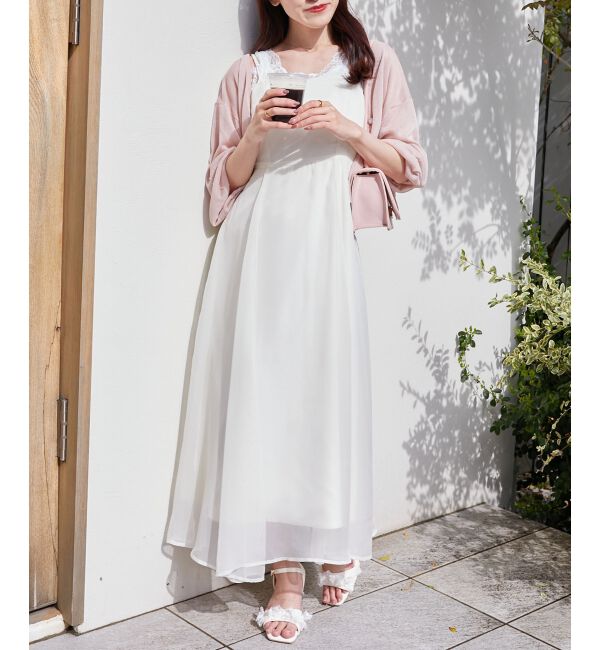 MAJESTICLEGON「シアーレディキャミワンピ」|ワンピース|アイボリー