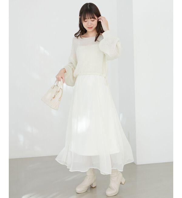 MAJESTICLEGON「シアーレディキャミワンピ」|ワンピース|