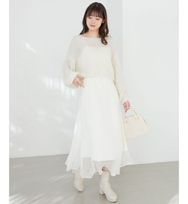 MAJESTICLEGON「シアーレディキャミワンピ」|ワンピース|